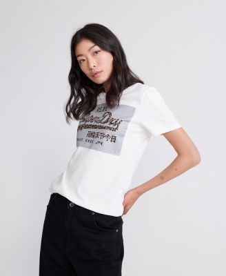 SUPERDRY VINTAGE LOGO REFLECTIVE BOX ENTRY T-Shirt - เสื้อยืดสำหรับผู้หญิง