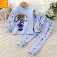 Childrens Clothing Autumn and Winter Childrens Underwear Suit Cotton Boys Baby Long Johns Top &amp; Bottom Set Baby Pajamas Home Wear Fashion