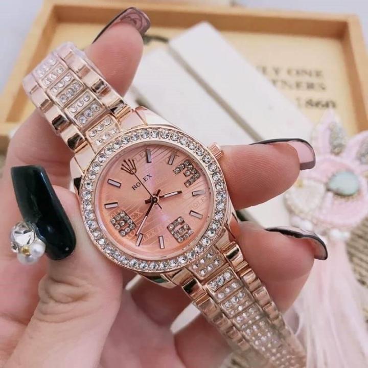 นาฬิกาข้อมือrolexขนาดหน้าปัด-33-mm-สินค้ามีถ่าน-ผ้าเช็ด-ถุงผ้าแถมให้นะค่ะ