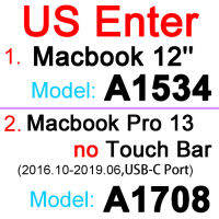 แป้นพิมพ์ซิลิโคนเคสสำหรับ Macbook Pro 13 15 16 17 Retina Touch Air 11 12 13ใสสหภาพยุโรปเรา A2179 A2289 A2251ฟิล์ม20