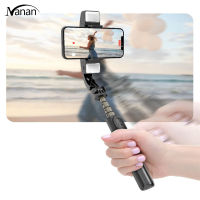 【New product】Q08 Stabilizer Smartphone Bluetooth-compatible Selfie Stick Mini Handheld Gimbal Tripod With Led Fill Light