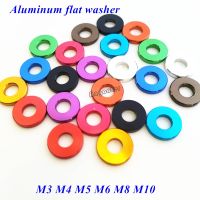 10pcs M3 M4 M5 M6 M8 M10 Corlorful Aluminum alloy Flat Gasket Washer