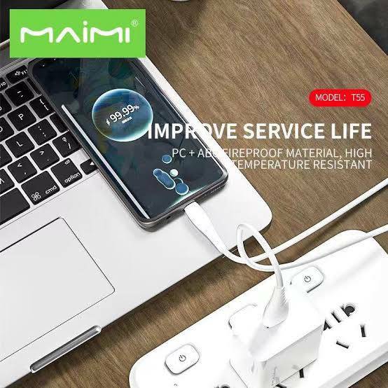 ชุดชาร์จเร็ว-maimi-รุ่น-t55-ชาร์จเร็ว-ชาร์จด่วน-120w-สำหรับ-iphone-micro-typec-ใช้ได้กับทุกรุ่น-ทุกยี่ห้อ