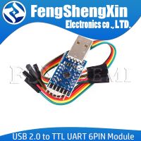 Usb 2.0เพื่อ Ttl Uart โมดูล6pin สายแปลงซีเรียล Cp2104 Prgmr แทนที่ Cp2102ด้วยสายเคเบิลดูปอง