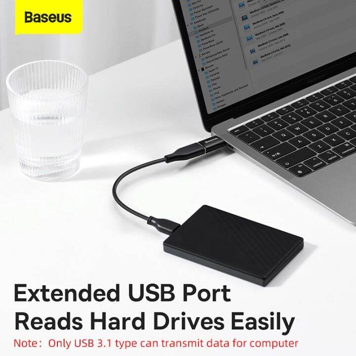 usb-baseus-3-1อะแดปเตอร์-otg-ชนิด-c-ชายไปยัง-usb-แปลงสำหรับ-macbook-โทรศัพท์10gbps-ข้อมูล-usbc-คอนเนคเตอร์ตัวเมีย-feona