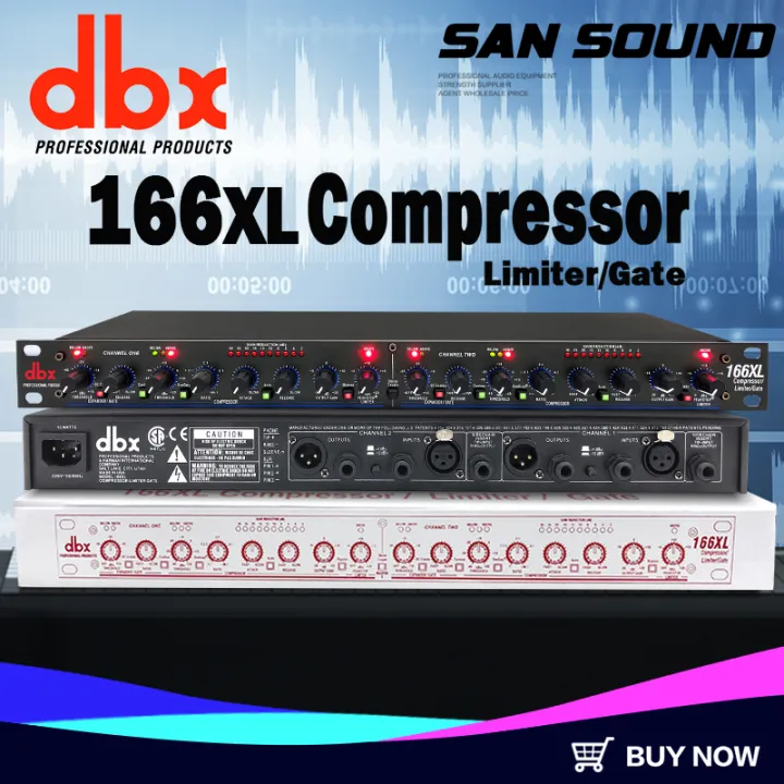 DBX 166X Lคอมเพรสเซอร์มืออาชีพ ความแม่นยำสูงสองห้องตัว จำกัด แรงดัน