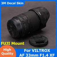 สำหรับ VILTROX AF 33มิลลิเมตร F1.4 XF รูปลอกผิวไวนิลห่อฟิล์มกล้องเลนส์ร่างกายป้องกันสติ๊กเกอร์ป้องกันเสื้อสำหรับฟูจิ XF เมา