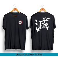 ราคาถูกเสื้อยืด พิมพ์ลายอนิเมะ Demon Slayer Corps Kimetsu No Yaiba Distro Tanjiro Zenitsu Inosuke แฟชั่นสําหรับผู้ชาย 84232S-5XL