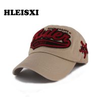 HLEISXI Hot Baseball Cap For Men Adult Cotton Caps Women Brand Letter Washed Fashion Hat Black Colors Hip Hop Adjustable Bonnet