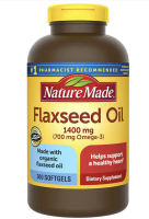 ??Exp.09/2024 (300 เม็ด) Nature Made Flaxseed Oil 1400 mg