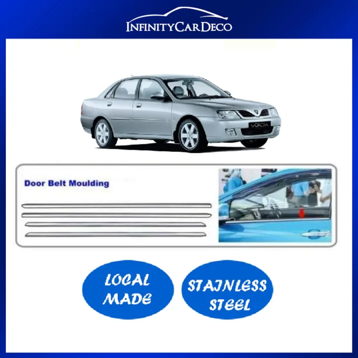 Proton Waja Chrome Door Belt Moulding Trim Cover Lazada