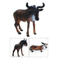 BLENASHOP WILDEBEEST รุ่นจำลอง Wildebeest เครื่องประดับ Wildebeest ตกแต่ง Wildebeest ตกแต่ง