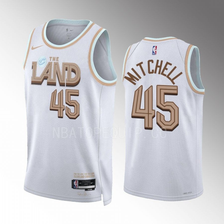Donovan Mitchell 202223 Cleveland Cavaliers White 45 City Edition