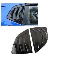 Black Rear Side Vent Quarter Window Louver Shutter Cover for Fit Jazz 2014-2019