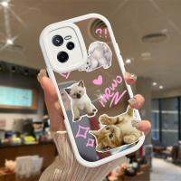 เคสสำหรับ Realme Narzo 50A ไพรม์แมวน่ารักกระจกฝาหลัง2023โทรศัพท์กันกระแทกรูปแบบใหม่ฝาครอบป้องกันกล้องคลุมทั้งหมดปลอกซิลิโคน