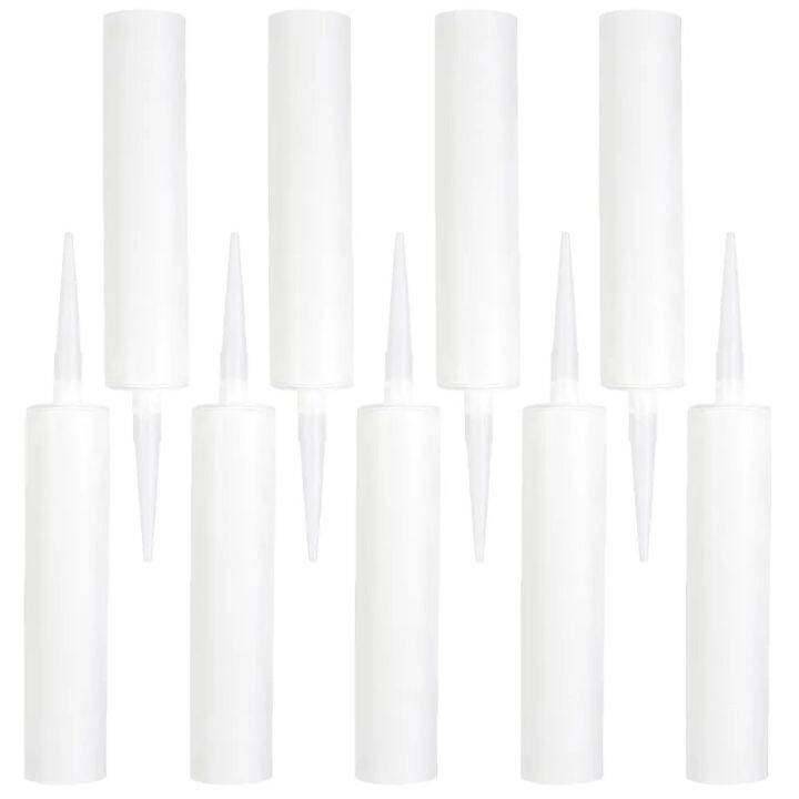 9 Pcs Ink Cartridges Empty Hose Fillable Caulk Tubes Silicone Caulking