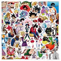 Cool Anime Dragon Ball Stickers for Kids Toys Son Goku Cartoon Decals DIY Skateboard Laptop Motorcycle Sticker Packs