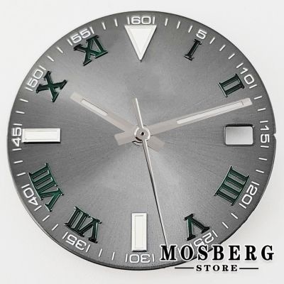 29Mm Sterile Green Luminous Watch Dial With Watch Hands Watch Hands For NH35 NH35A Automatic Watches Movement Accessory Parts