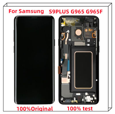 ต้นฉบับสำหรับ Samsung AMOLED S9บวกสัมผัสหน้าจอ LCD หน้าจอดิจิตอลจาก Samsung GALAXY S9Plus G965 G965F G965U LCD ที่มีข้อบกพร่อง