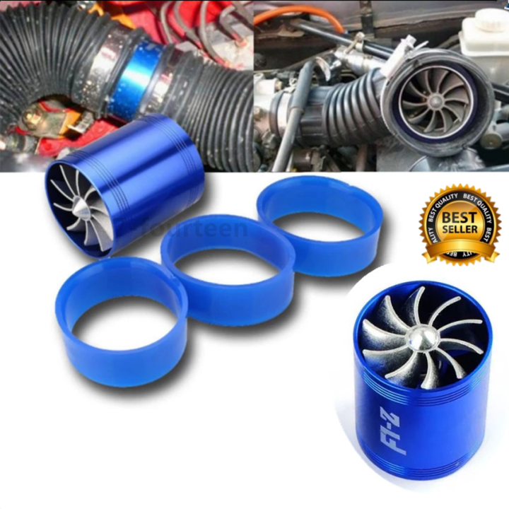 turbo-power-faster-พัดลม-2-ใบพัด-สำหรับใส่ท่อกรองอากาศ-เพิ่มอัตราเร่ง-เพิ่มสมรรถนะ-ประหยัดน้ำมัน-ทำให้รถวิ่งเร็วขึ้น-ติดตั้งง่าย