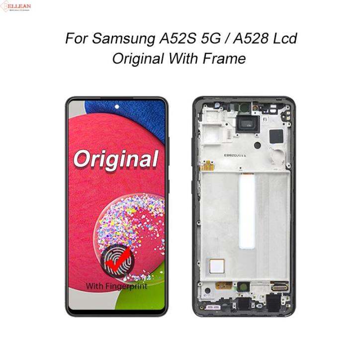 6-5นิ้วจอแสดงผล-a528สำหรับ-samsung-galaxy-a52s-5กรัมจอแอลซีดีสัมผัสแผงหน้าจอ-digitizer-a528b-a-528b-ds-ประกอบกับกรอบ