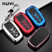 [More Suitable]3ปุ่มเคสกุญแจรีโมทสำหรับ Toyota Hilux Land Cruiser Fortuner Camry Riez Rav4 Prado Innova 86 TPU Key Fob Shell Cover