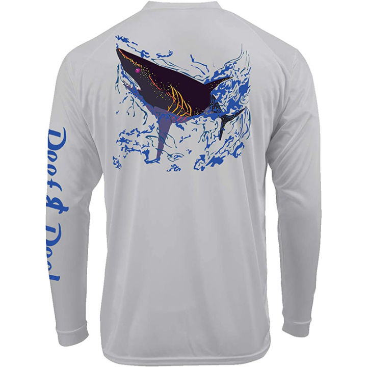 REEF & REEL Fishing Clothing Summer Men Long Sleeve Sun Fish Shirt Tops  Protection Breathable Fishing Suit Camisetas De Pesca
