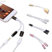 Type C Adapter 2 In 1 Splitter For Samsung Galaxy S21 S20 FE Note 20 Ultra Note 10 Plus USB C to 3.5 Jack Earphone Audio Cable