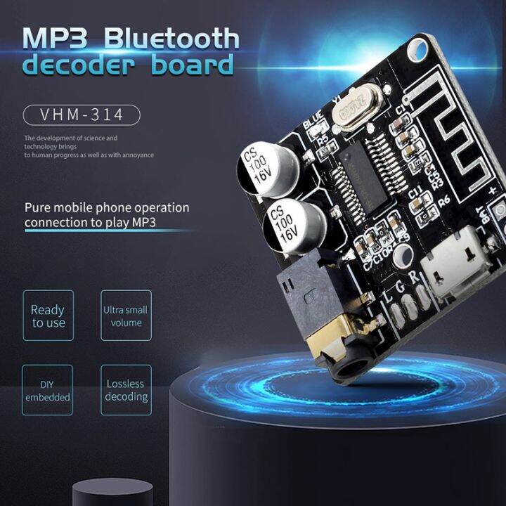 vhm-314-bluetooth-audio-receiver-board-bluetooth-5-0-mp3-lossless-decoder-board-wireless-stereo-music-module-10pcs