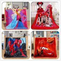 Disney Children Blanket Frozen Minnie Mouse Spider Man Lightning McQueen 95 Boys Girls Kids Baby Warm Soft Flannel Throw Blanket