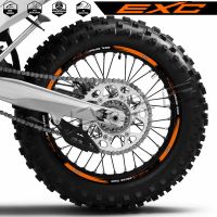 เทป E-XC EXC Adesivo Ruota 125/250/300/350/450/500/525 EXC Adesivo Ruota Moto Decalcomriflettente มอเตอร์ครอส