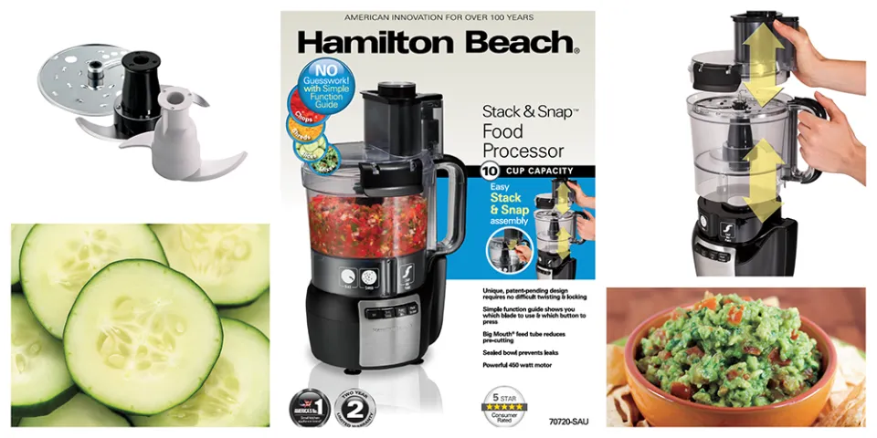 Hamilton Beach Stack & Snap Food Processor 70720-SAU