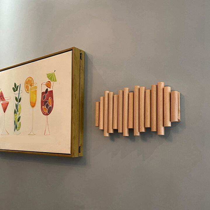 wall-mounted-rack-with-folding-hooks-modern-wooden-rack-perfect-to-hang-coats-umbrellas-towels-and-aprons