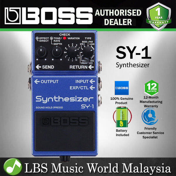 Boss SY-1 Guitar Polyphonic Synthesizer Effect Pedal Processor for