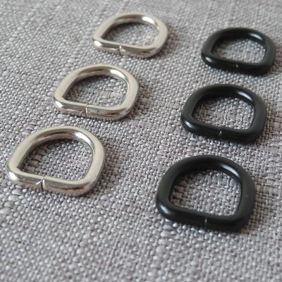 【CW】♞  Inner Width 10mm 12mm Metal D Half Round Buckle Pup Collar Straps Clasp Sewing Accessories