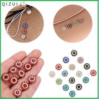 QIZUI 10PCS 14mm ตัดเย็บเสื้อผ้า ที่เป็นประกาย เครื่องประดับหมวก ปุ่ม หินแก้วคริสตัล ตกแต่งเสื้อผ้า พลอยเทียม