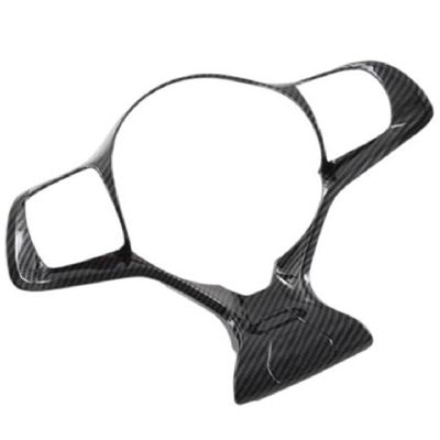 Car Carbon Fiber Abs Steering Wheel Decoration Cover Trim Frame Sticker for Byd Yuan Plus Atto3 2022-2023