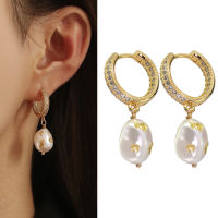 Womens Crystal Stone Fashion Earring Zircon Gold Pearl Earring Accessory Small Exquisite Beautifully Designed Drop Earrings