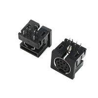 ‘；。、】= DIN 8 Pin Female S-Video PCB Mounted Sockets Connectors 2 Pcs