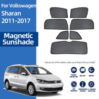 สำหรับ Volkswagen VW Sharan 7N 2010-2022 Magnetic รถ Sunshade Shield ด้านหน้ากระจกด้านหลังหน้าต่าง Sun Shade Visor ผ้าม่าน