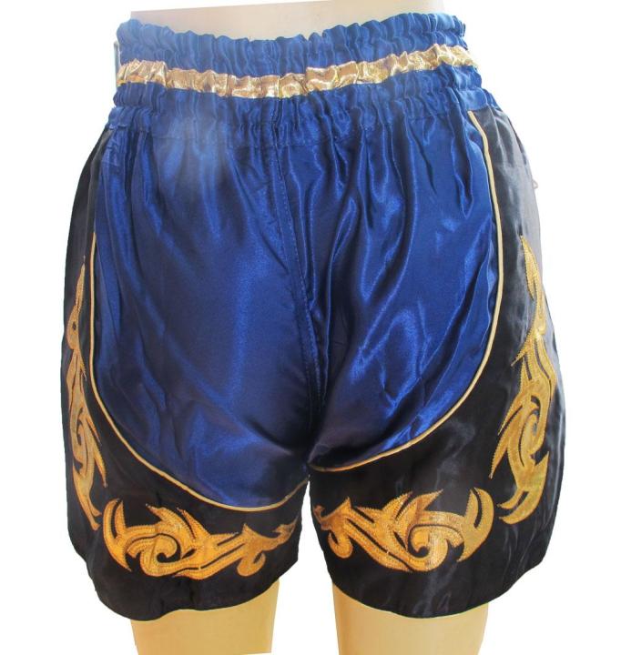 thai-boxing-2-tone-boxer-น้ำเงินดำ-สุดยอดของมวยไทยด้วยสีสันกางเกงมวยที่สดใส-ไซต์-m-เด็ก-เหมาะสำหรับผู้ที่มีเอว-24-27