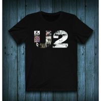 ผ้าฝ้ายแท้เสื้อยืด พิมพ์ลายโลโก้ U2 Band อเนกประสงค์ DIY 2023S-4XL  VSOZ