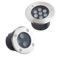 LED Underground Light 1W 3W 5W 7W Led โคมไฟชั้นกลางแจ้ง Ground Spot ภูมิทัศน์สวนสแควร์ฝัง Yard 85-265V DC12V IP67 *