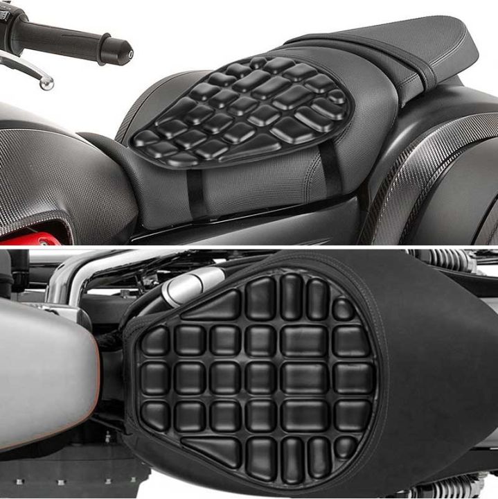 lz-universal-motorcycle-seat-cushion-pu-3d-comfort-gel-seat-cushion-motorbike-sponge-elastic-shock-decompression-saddles-pad-cover