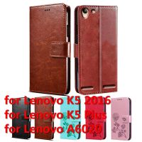 [Electronic film] เคสฝาพับกระเป๋าสตางค์สำหรับ Lenovo K5 2016 /Plus Lemon 3 A6020A46 A6020ฝาครอบบนขาตั้งหนังแม่เหล็กโทรศัพท์กระเป๋าป้องกัน