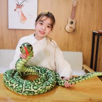 【Wrist watch】 110-300CM Simulated Snake Boa Stuffed Plushie Children Boys Decoration ！