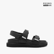PEDRO - Giày sandals nữ đế thấp quai ngang khóa dán hiện đại PW1-66760016