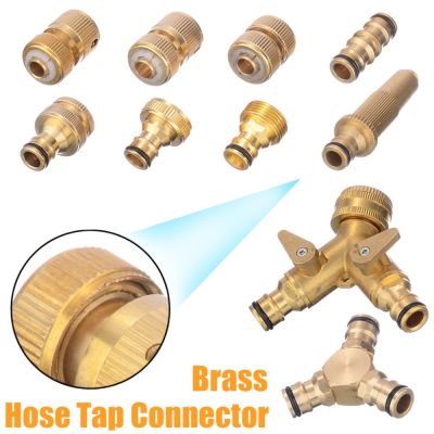 16mm Threaded Brass Hose Garden Water Pipe Adaptor Quick Connector Tap Watering Equipment 10 Types
