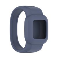 สำหรับ Garmin Vivofit JR3ไม่มีหัวเข็มขัดซิลิโคนสายนาฬิกาข้อมือสีบริสุทธิ์ขนาด: L