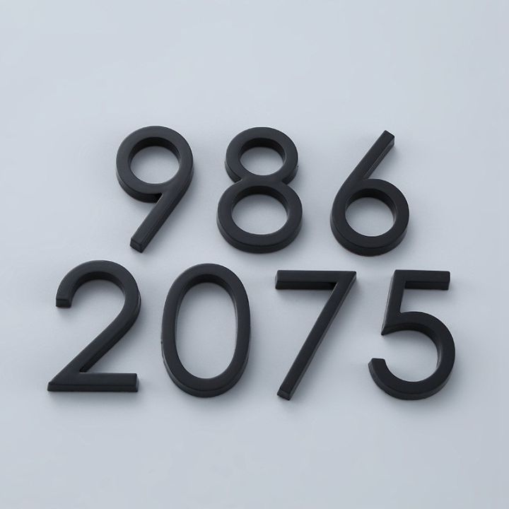 ตัวเลขประตู0ถึง9ป้ายหมายเลขพลาสติกป้ายทะเบียนประตูบ้านแผ่นโลหะป้ายติดประตูป้ายสำนักงานบ้านโรงแรม